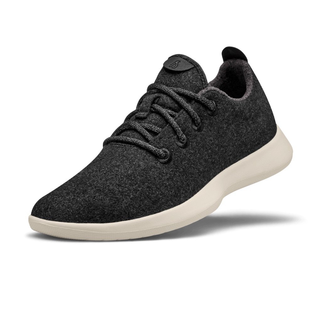 Allbirds Men's Sneakers Dark Grey - Wool Runners - 85673ZDXB